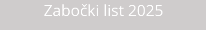 Zabočki list 2025