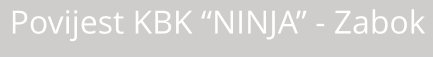 Povijest KBK “NINJA” - Zabok