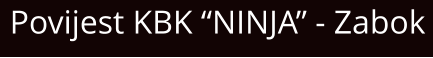 Povijest KBK “NINJA” - Zabok